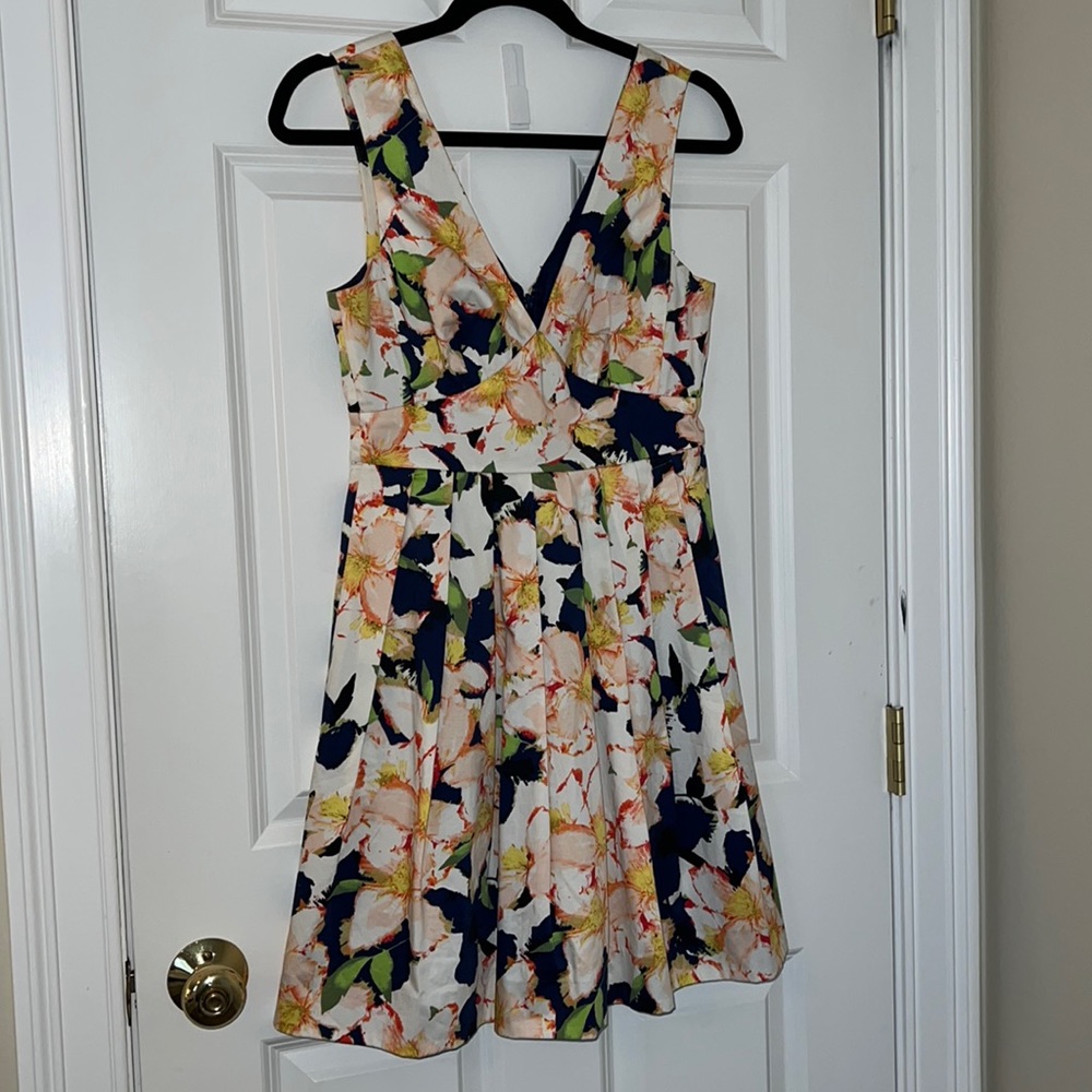J. Crew floral party dress with pockets!